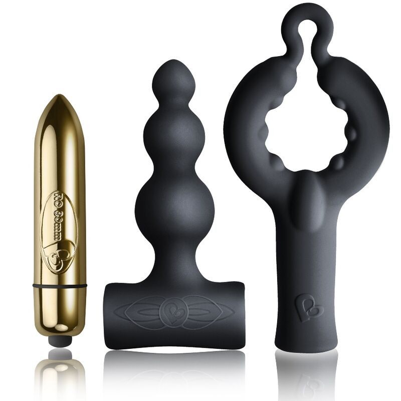 ROCKS-OFF - 4US ANNEAU VIBRANT POUR COUPLES + BUBBLES – PLUG ANAL VIBRANT