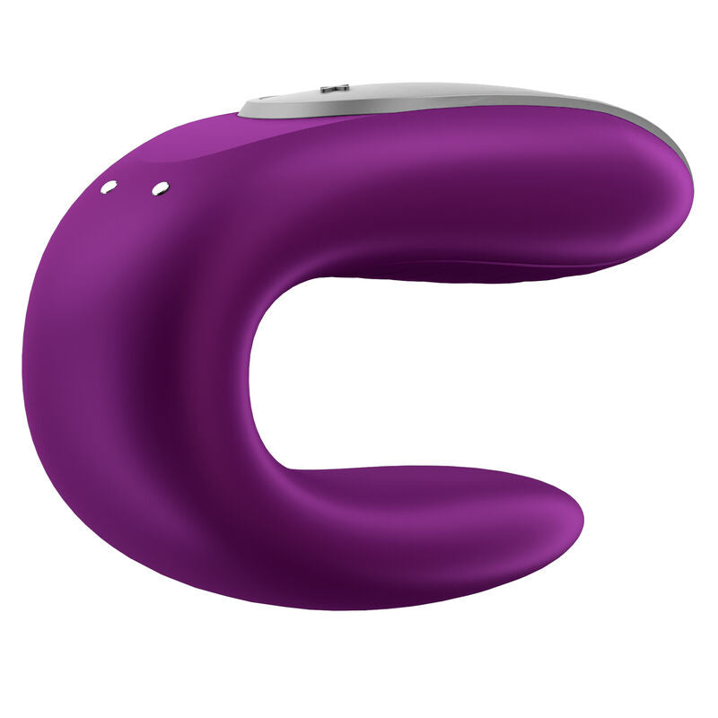 SATISFYER - DOUBLE FUN PARTNER VIBRATEUR COUPLE CONNECTE VIOLET