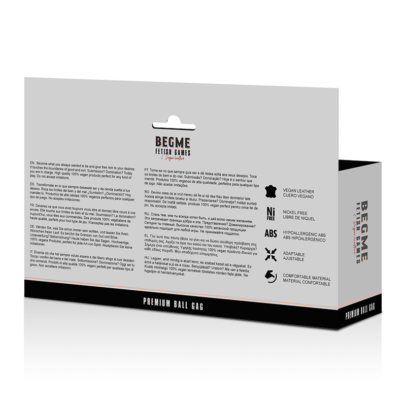 BEGME - BAILLON EN CUIR VÉGÉTALIEN ÉDITION ROUGE