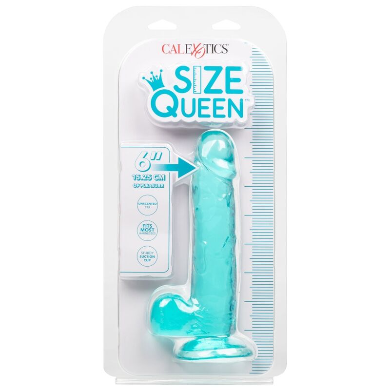 CALEXOTICS - GODE TAILLE REINE BLEU 15.3 CM - Incandessens