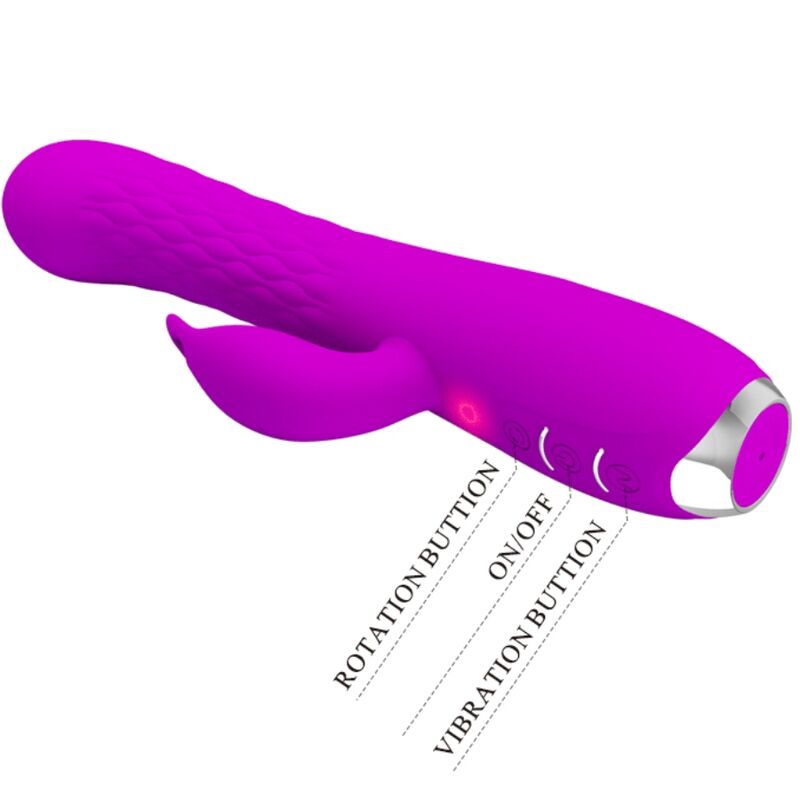 PRETTY LOVE - VIBROMASSEUR MOLLY AVEC ROTATION RECHARGEABLE