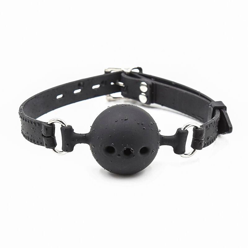 OHMAMA FETISH - BAILLON BOULE EN SILICONE RESPIRANT TAILLE L
