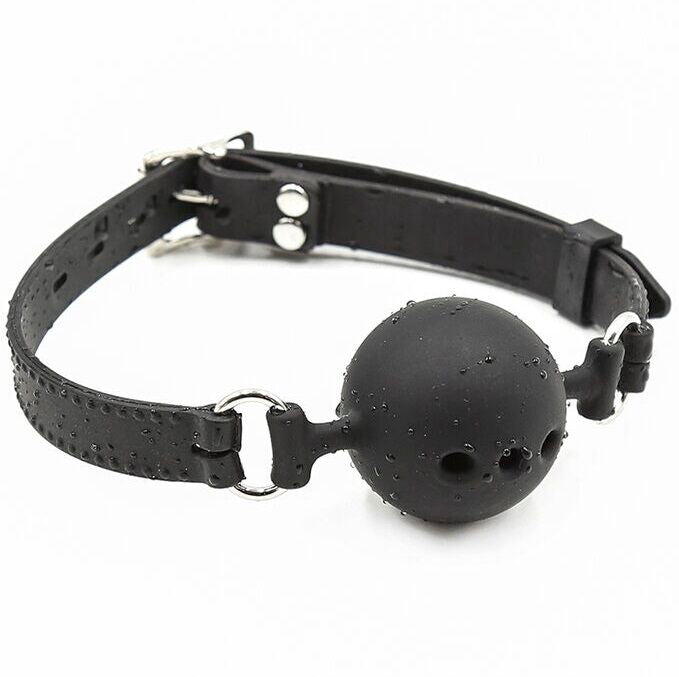 OHMAMA FETISH - BAILLON BOULE EN SILICONE RESPIRANT TAILLE L