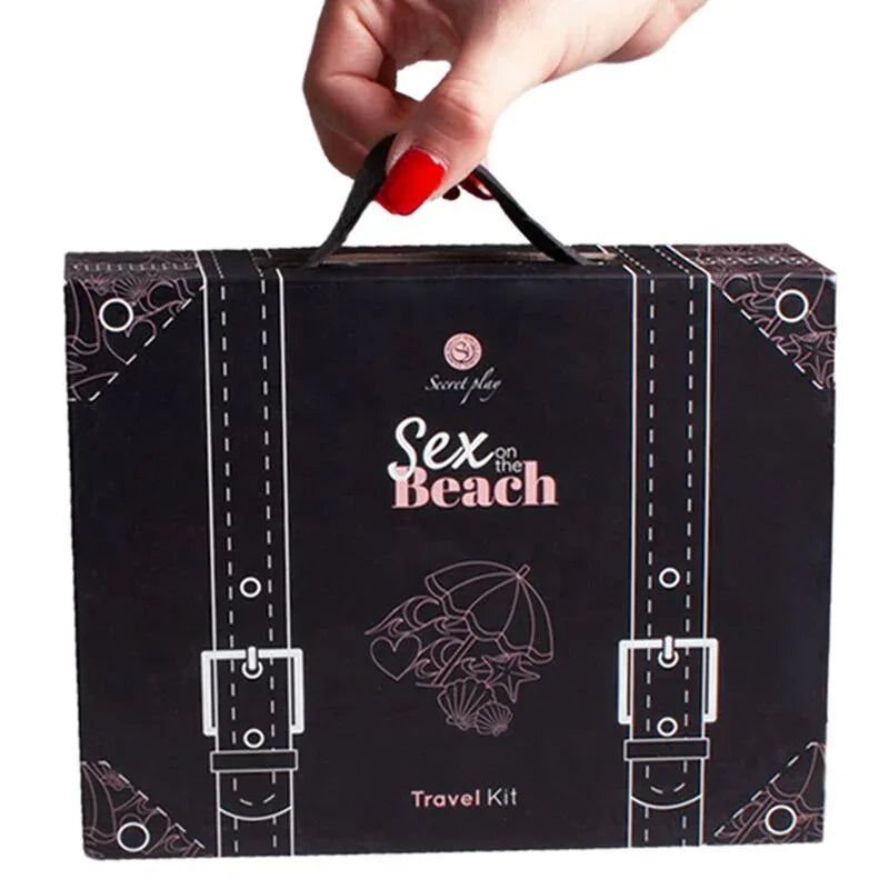 SECRETPLAY - KIT DE VOYAGE SEXE SUR LA PLAGE (ES/EN/DE/FR/NL/PT) - Incandessens