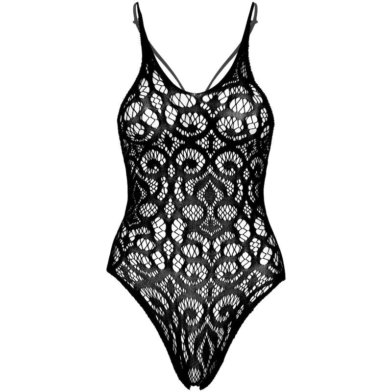 LEG AVENUE - BODY EN DENTELLE SANS COUTURES - NOIR