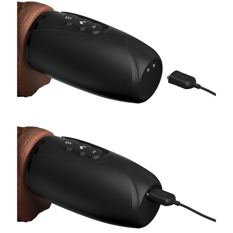 KING COCK - Gode Triple Densité Marron XXL