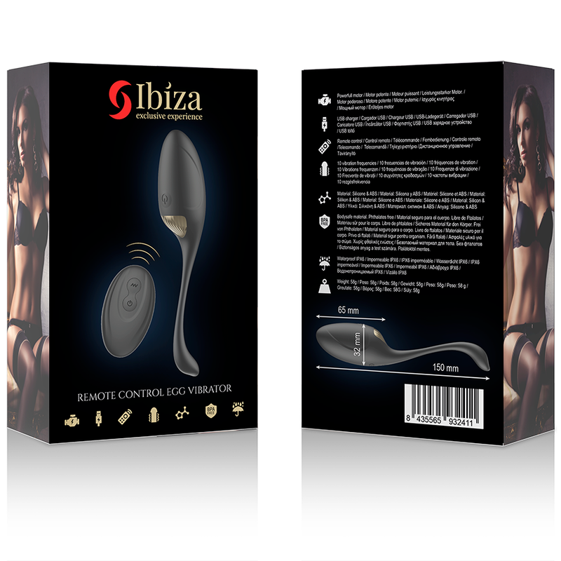 IBIZA - VIBRATEUR OEUF PUISSANT TÉLÉCOMMANDE