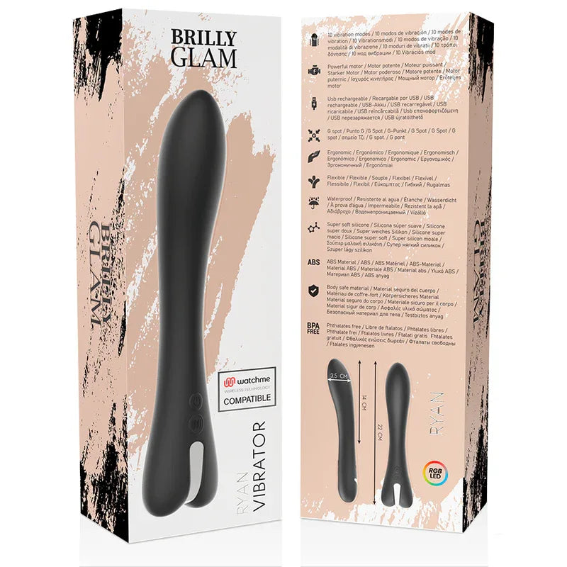 BRILLY GLAM - RYAN VIBRATEUR WATCHME TECHNOLOGIE SANS FIL COMPATIBLE - Incandessens