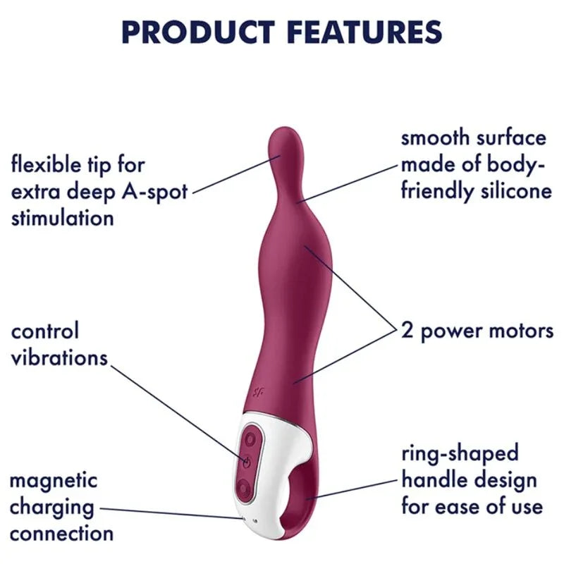 SATISFYER - VIBRATEUR AMAZING 1 ASPOT BAIE - Incandessens