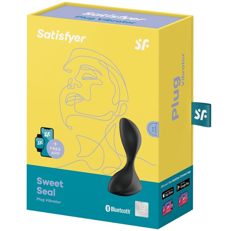 SATISFYER - PLUG VIBRANT SWEET SEAL NOIR