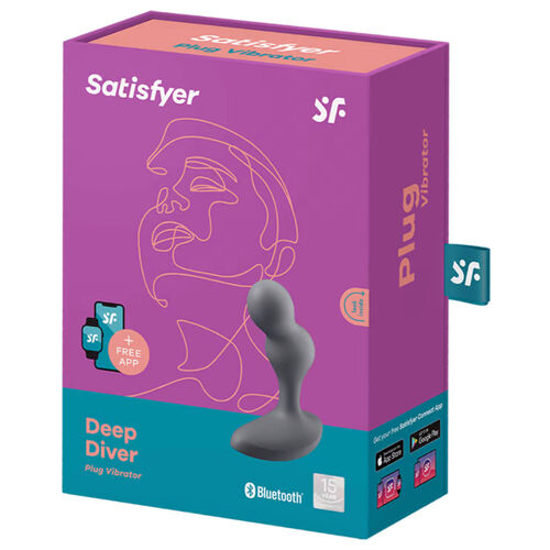 SATISFYER - PLUG VIBRANT DEEP DIVER CONNECTE