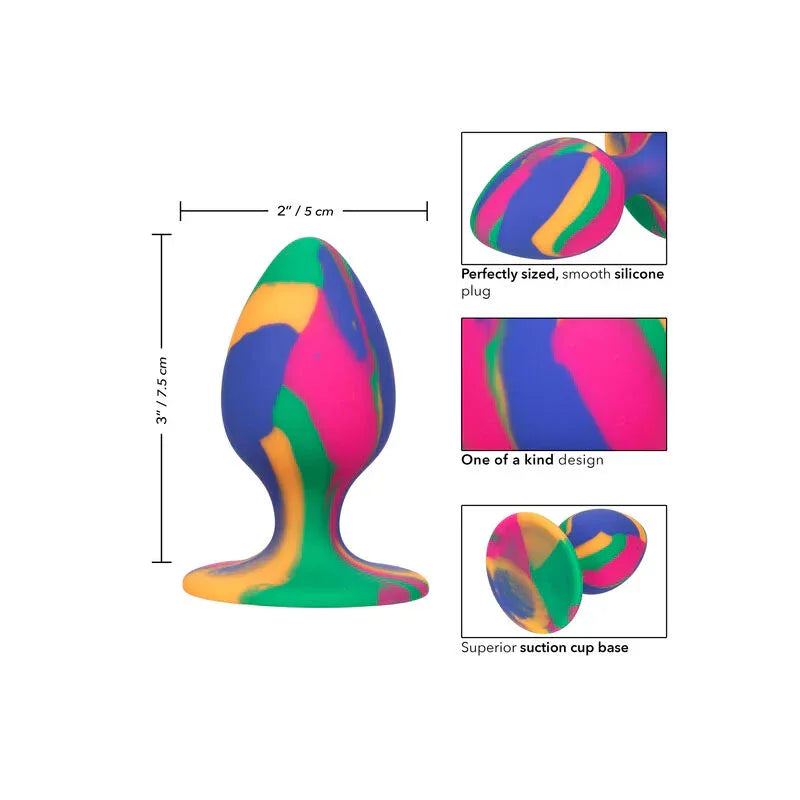 CALEXOTICS - CHEEKY MOYEN TIE-DYE PLUG ANAL - Incandessens
