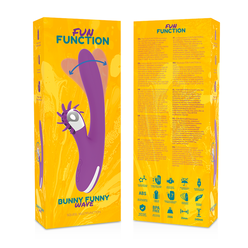 FUN FUNCTION - VIBROMASSEUR BUNNY FUNNY WAVE 2.0