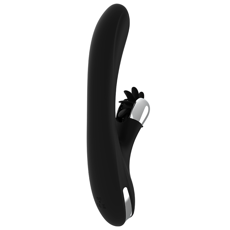 BLACK&SILVER - VIBROMASSEUR JOHNNY VIBRATING VIBE EN SILICONE