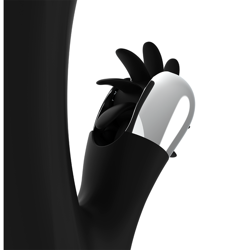 BLACK&SILVER - VIBROMASSEUR JOHNNY VIBRATING VIBE EN SILICONE