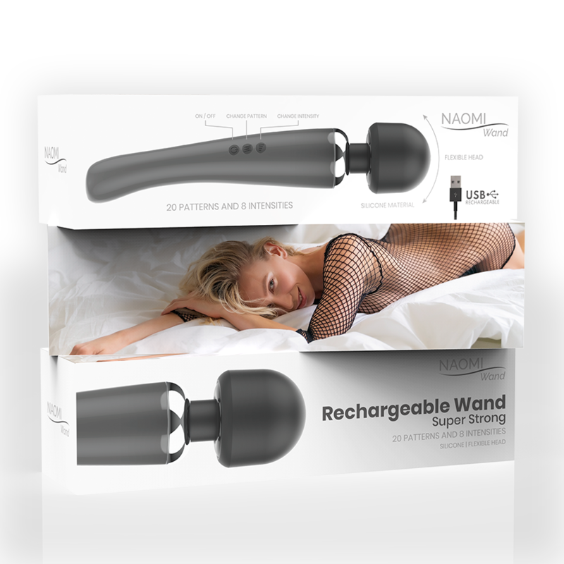 NAOMI WAND - VIBROMASSEUR WAND PERFORMANT RECHARGEABLE