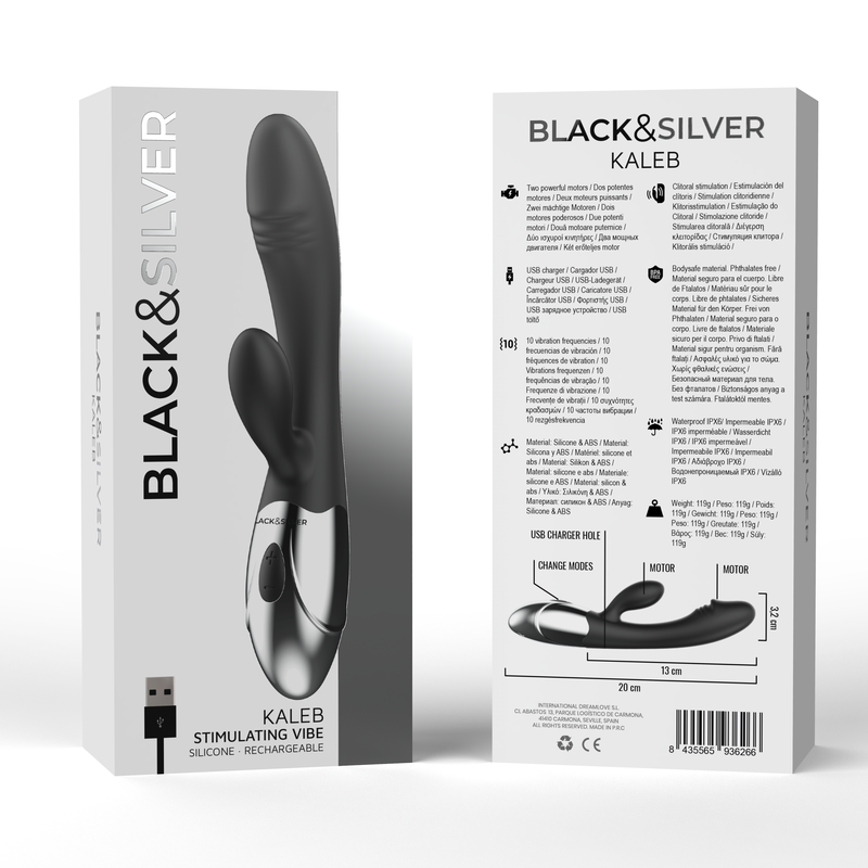 BLACK&SILVER - VIBROMASSEUR KALEB