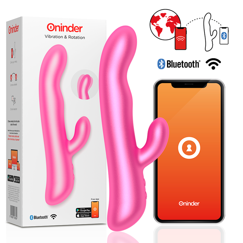 Vibromasseur Connect Oslo Rotation Vibration App Double Stimulation | ONINDER Incandessens Vibromasseur Connect Oslo Rotation Vibration App Double Stimulation | ONINDER Incandessens