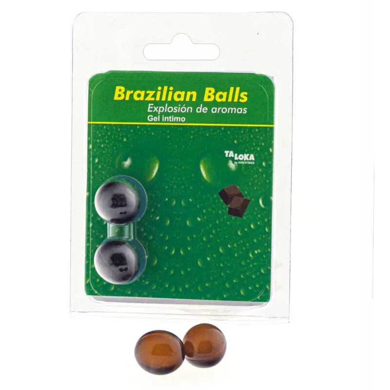 TALOKA - GEL INTIME 2 BOULES BRÉSILIENNES AU CHOCOLAT - Incandessens
