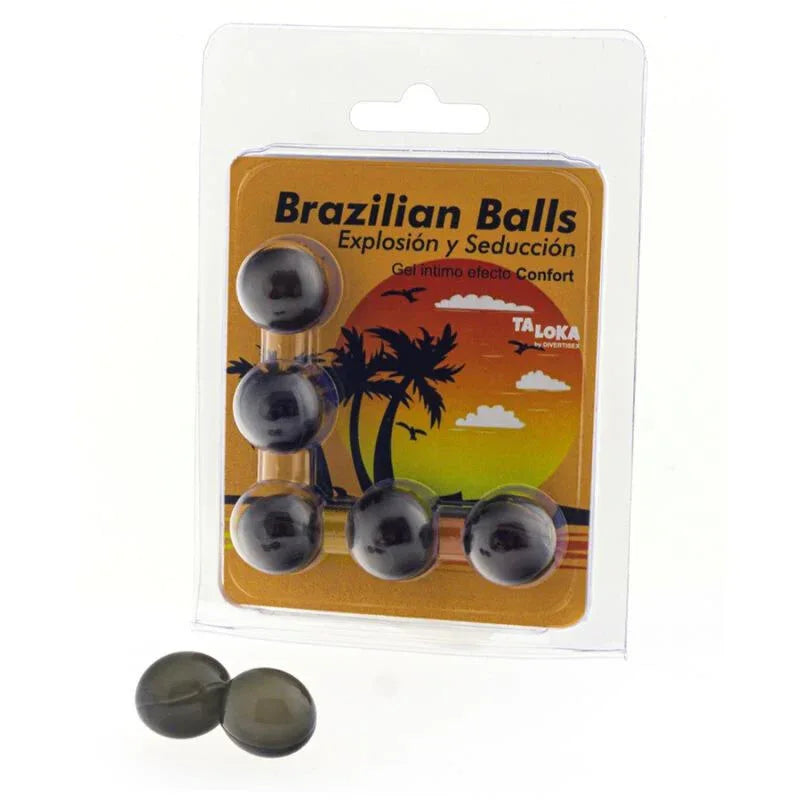 TALOKA - 5 BALLES BRÉSILIENNES GEL EXCITANT EFFET CONFORT - Incandessens