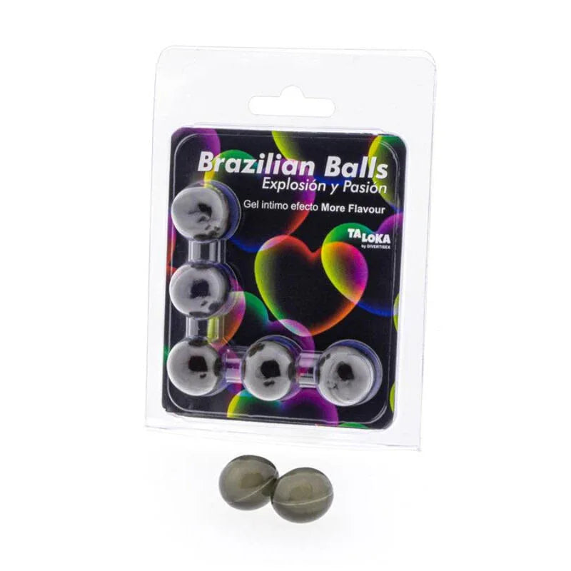 TALOKA - 5 BOULES BRÉSILIENNES PLUS DEFFET DE SAVEUR GEL EXCITANT - Incandessens