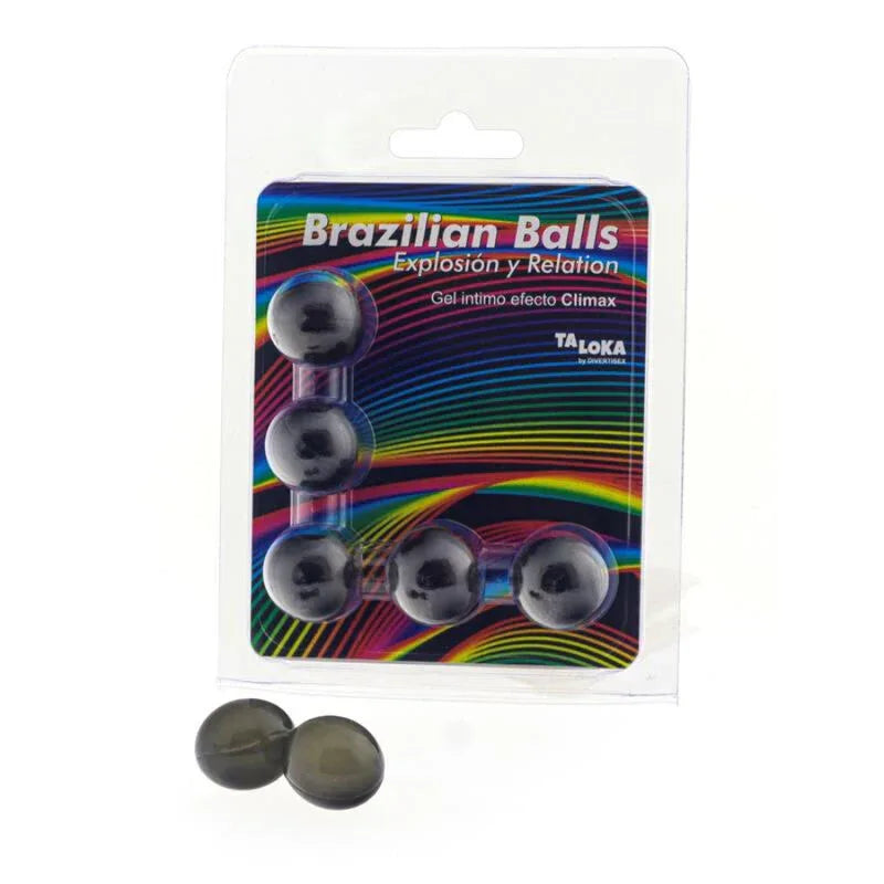 TALOKA - 5 BOULES BRÉSILIENNES GEL EXCITANT EFFET CLIMAX - Incandessens
