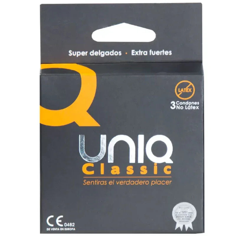 UNIQ - CLASSIC PRÉSERVATIFS SANS LATEX 3 UNITÉS - Incandessens
