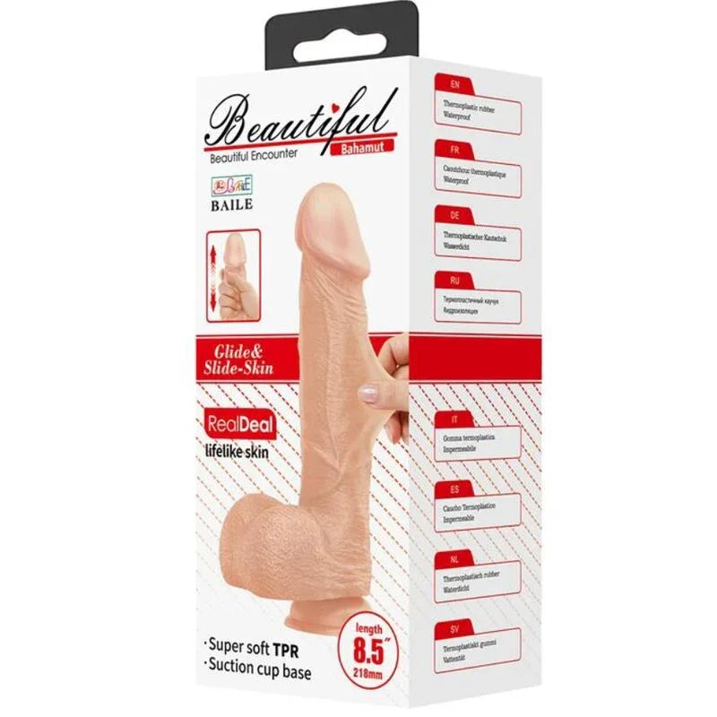 BAILE - BELLE RENCONTRE BAHAMUT GODE RÉALISTE FLEXIBLE 21.8 CM NATUREL - Incandessens