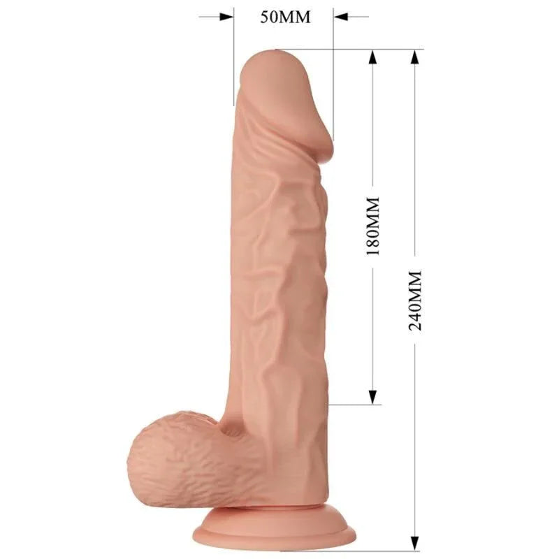 BAILE - BELLE RENCONTRE BURAQ GODE RÉALISTE FLEXIBLE 24 CM NATUREL - Incandessens