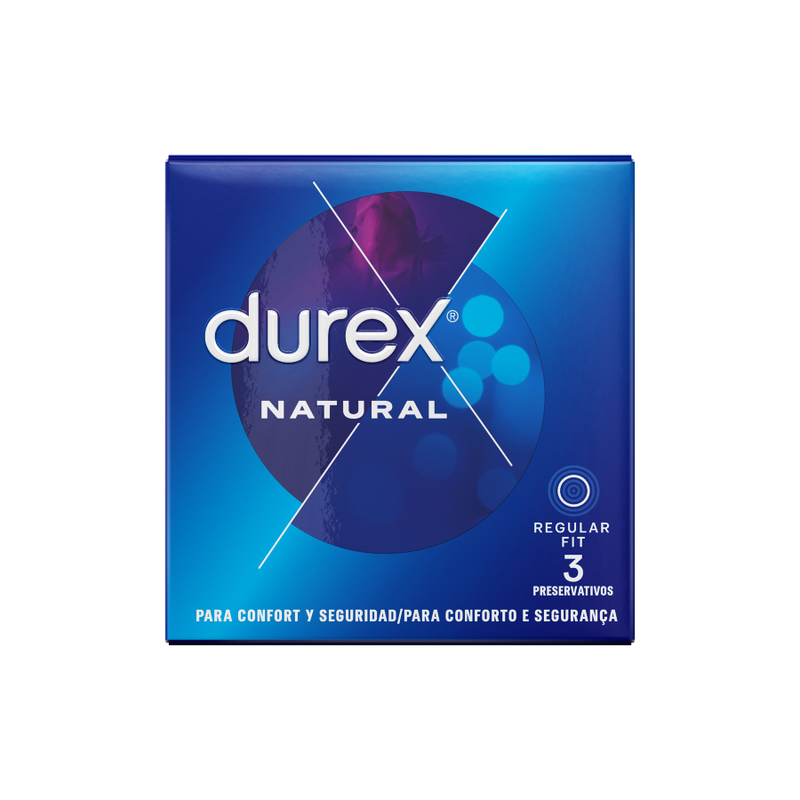 DUREX - PRÉSERVATIFS CLASSIQUE NATUREL 3 UNITÉS FORME EASY-ON