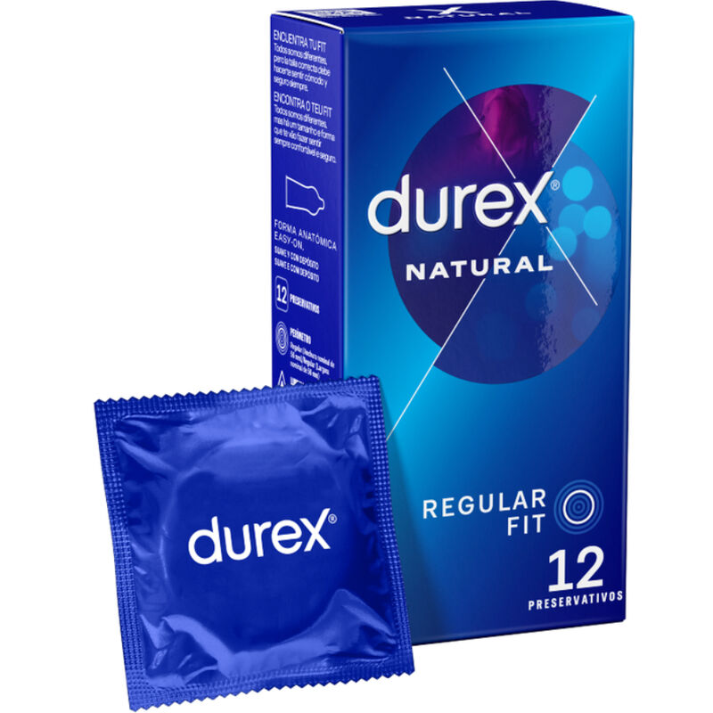 DUREX - NATUREL PLUS PRÉSERVATIFS 12 UNITÉS FORME ANATOMIQUE