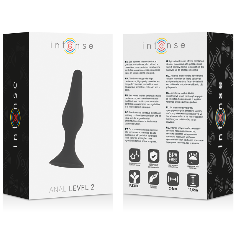 INTENSE - PLUG ANAL 2 11,5CM NOIR