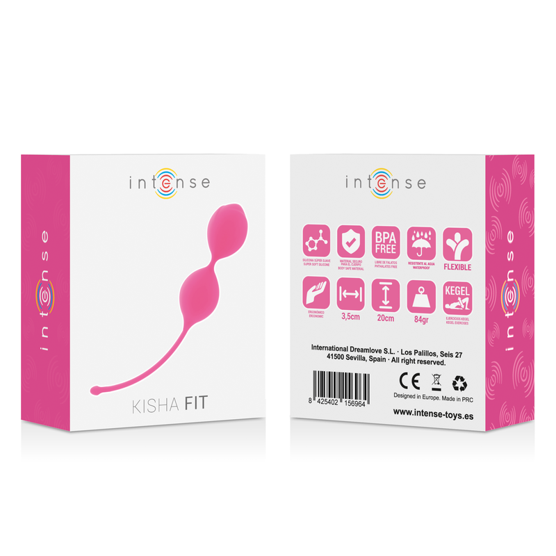 INTENSE - KISHA FIT BOULES KEGEL SILICONE MÉDICAL FUCHSIA RÉÉDUCATION PÉRINÉALE