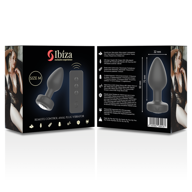 IBIZA - PLUG ANAL VIBRANT TAILLE M