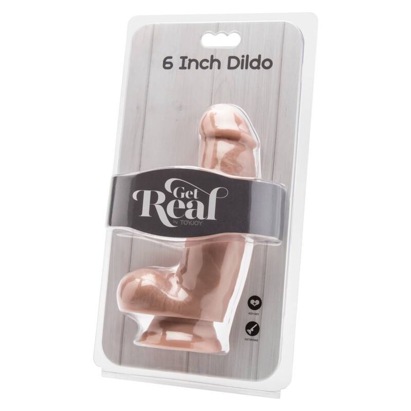 GET REAL - GODE VENTOUSE 12 CM COULEUR PEAU