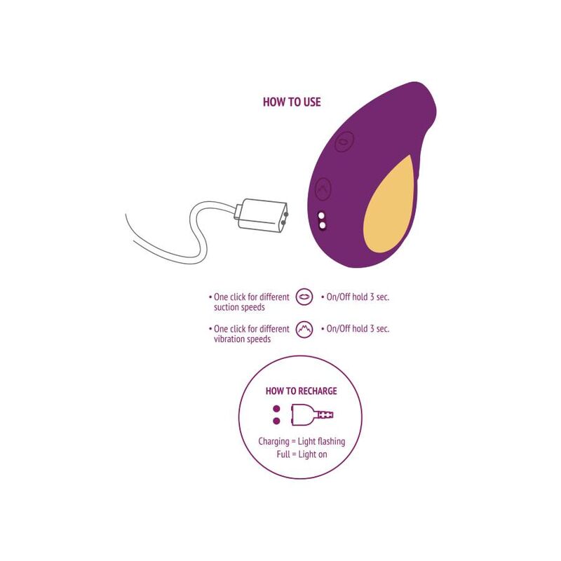 XOCOON - STIMULATEUR D'AMOUR DIVINE VIOLET