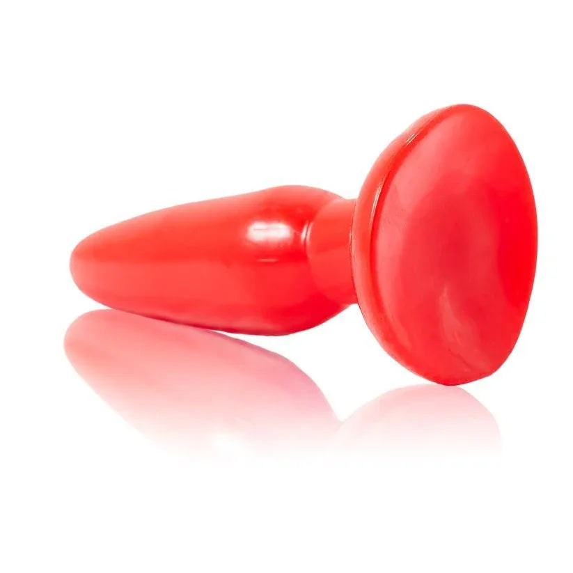 BAILE - PLUG ANAL ROUGE DÉBUTANT 15 CM VENTOUSE GÉLATINE - Incandessens