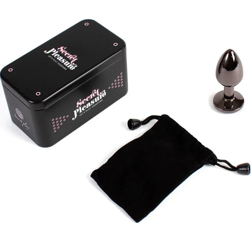 SECRETPLAY - PLUG ANAL EN GUNMETAL PETITE TAILLE 7 CM - Incandessens