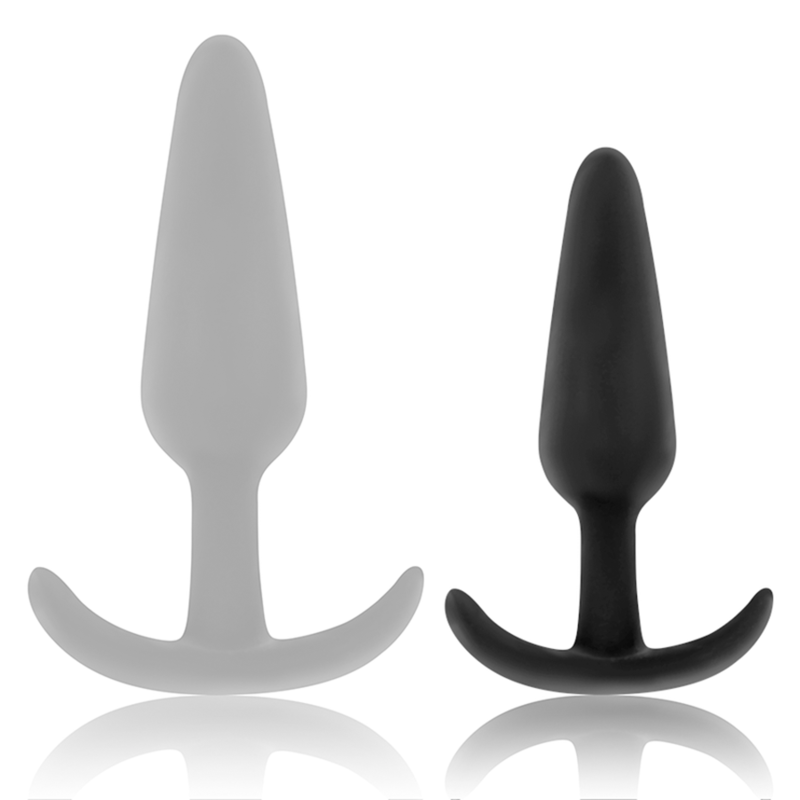 BLACK&SILVER - PLUG ANAL EN SILICONE TOUCHER VELOURS HANSEL