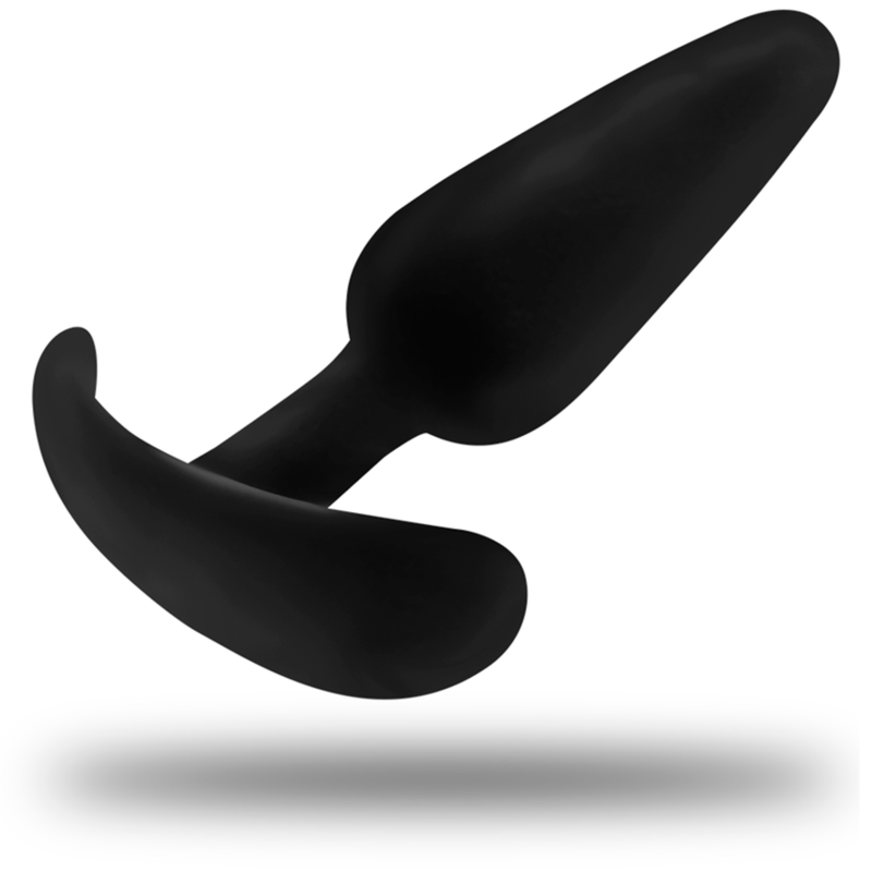 BLACK&SILVER - PLUG ANAL EN SILICONE TOUCHER VELOURS HANSEL
