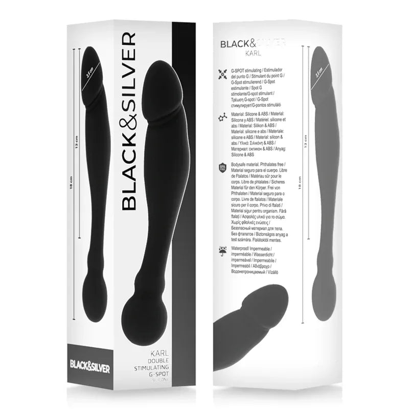 BLACK&SILVER - GODE STIMULANT KARL G-POINT 18 CM - Incandessens