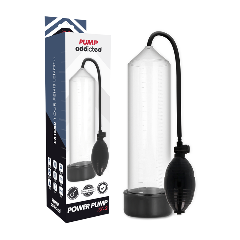 PUMP ADDICTED - POMPE AGRANDISSEUR PÉNIS RX3 ABS SILICONE