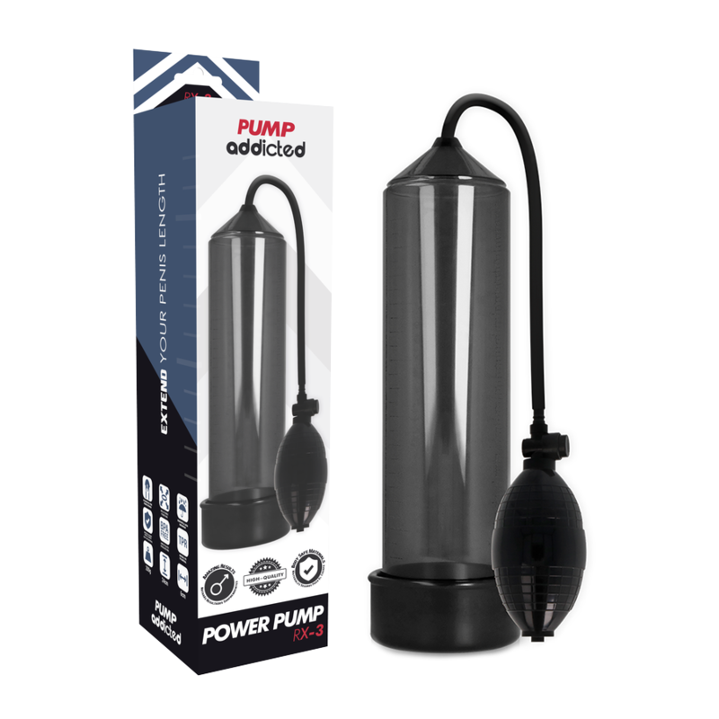 PUMP ADDICTED - POMPE AGRANDISSEUR PÉNIS RX3 ABS SILICONE
