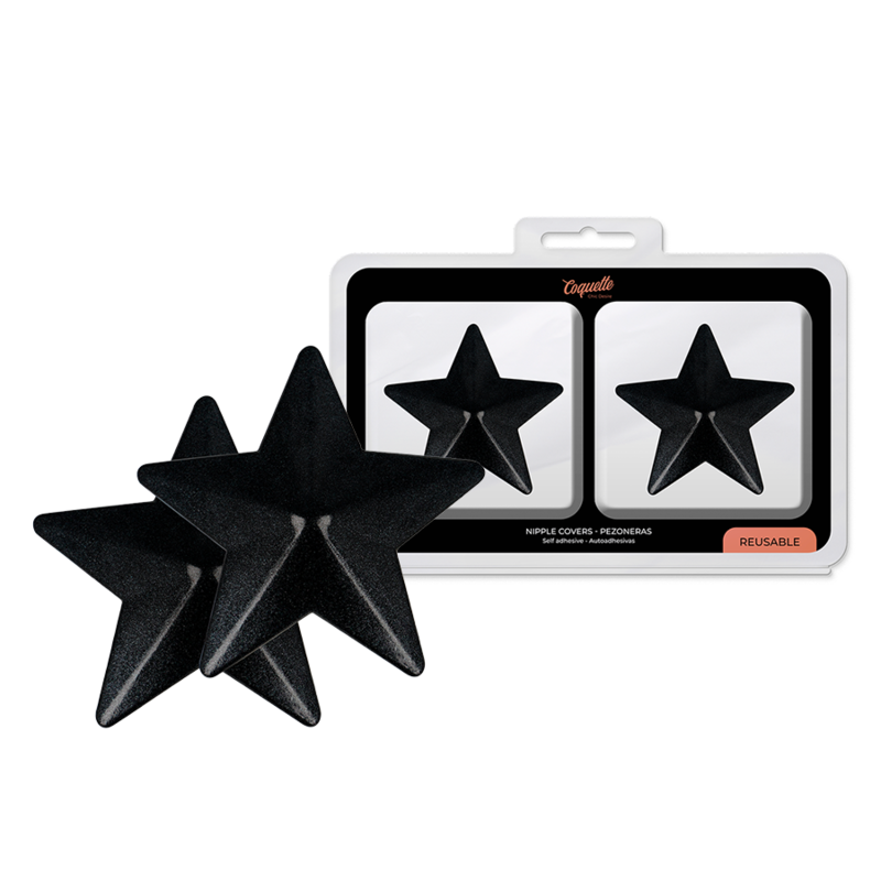 COQUETTE CHIC DESIRE - CACHE-TETONS ÉTOILES NOIRES