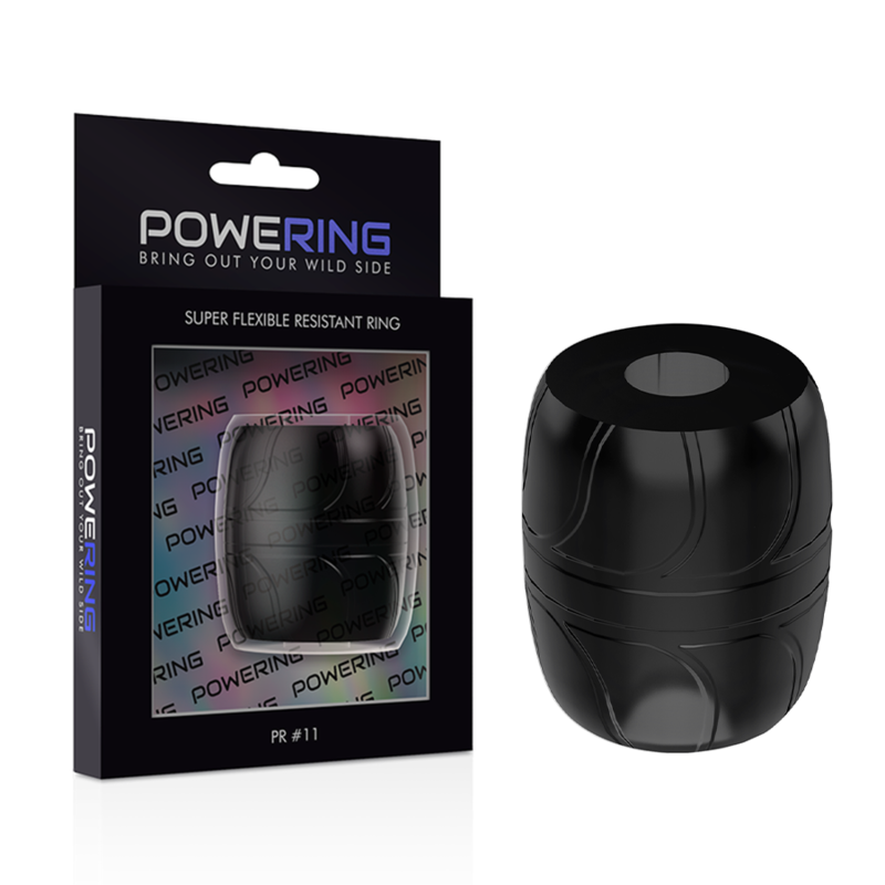 POWERING - ANNEAU COCKRING SUPER FLEXIBLE ET RÉSISTANT 5 CM PR11 NOIR