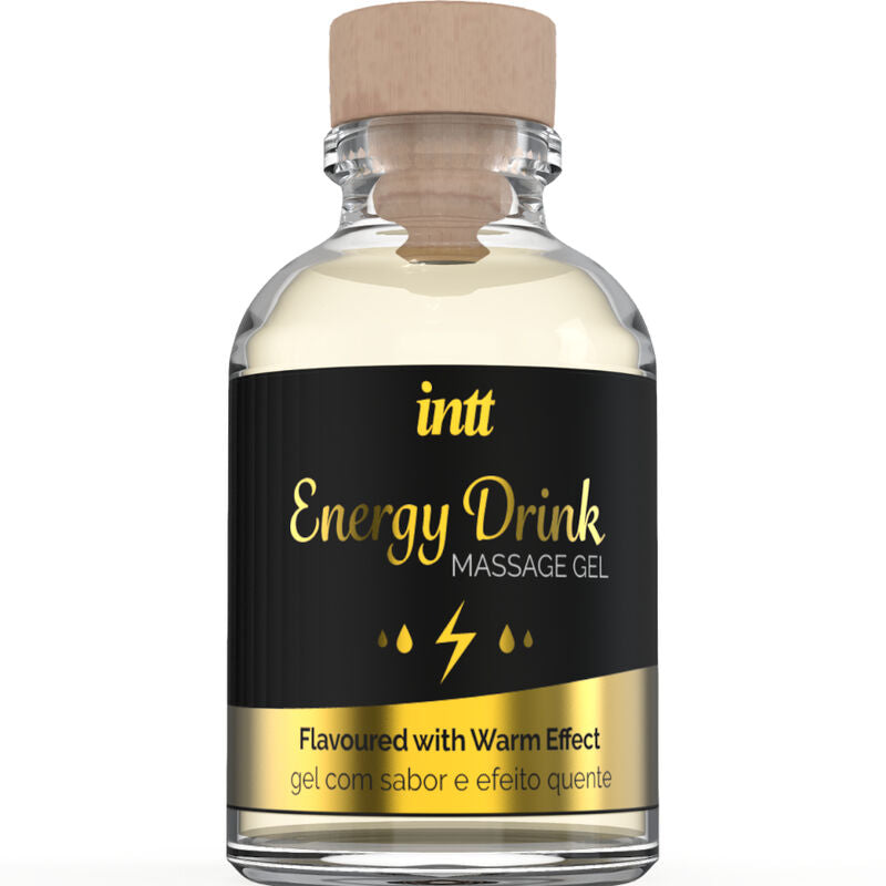 INTT MASSAGE & ORAL SEX - GEL DE MASSAGE ENERGY DRINK EFFET CHAUFFANT