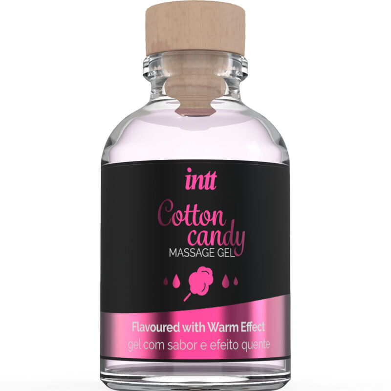 INTT MASSAGE & ORAL SEX - GEL DE MASSAGE COTTON BARBE À PAPA ET EFFET CHAUFFANT