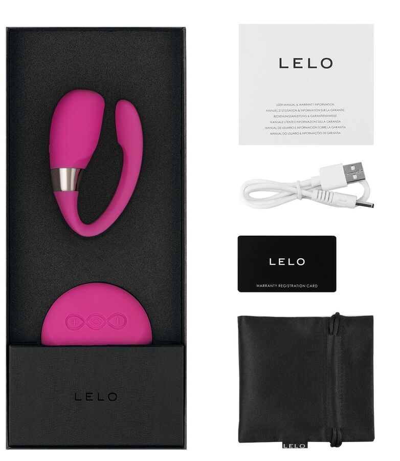 LELO - MASSEUR COUPLE INSIGNIA TIANI 3 CERISE TELECOMMANDE SENSEMOTION LUXE