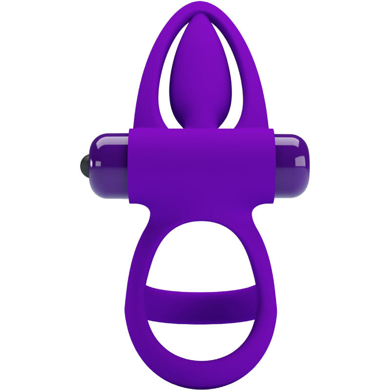 PRETTY LOVE - ANNEAU VIBRANT 10 VIBRATIONS SILICONE VIOLETTE
