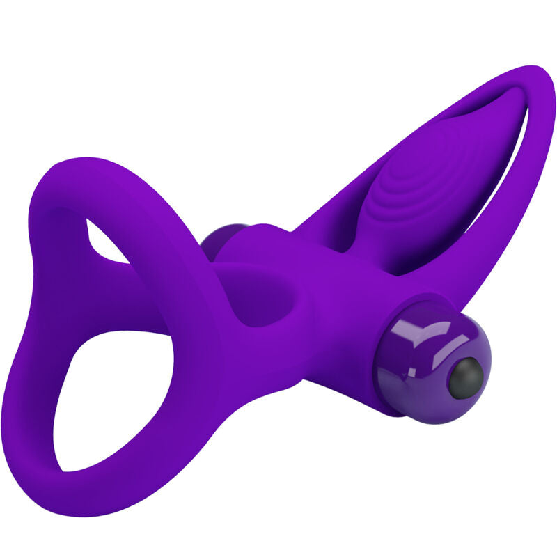 PRETTY LOVE - ANNEAU VIBRANT 10 VIBRATIONS SILICONE VIOLETTE